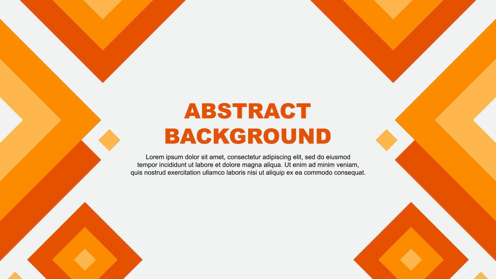 Abstract Orange Background Design Template. Abstract Banner Wallpaper Illustration. Abstract Orange Template vector