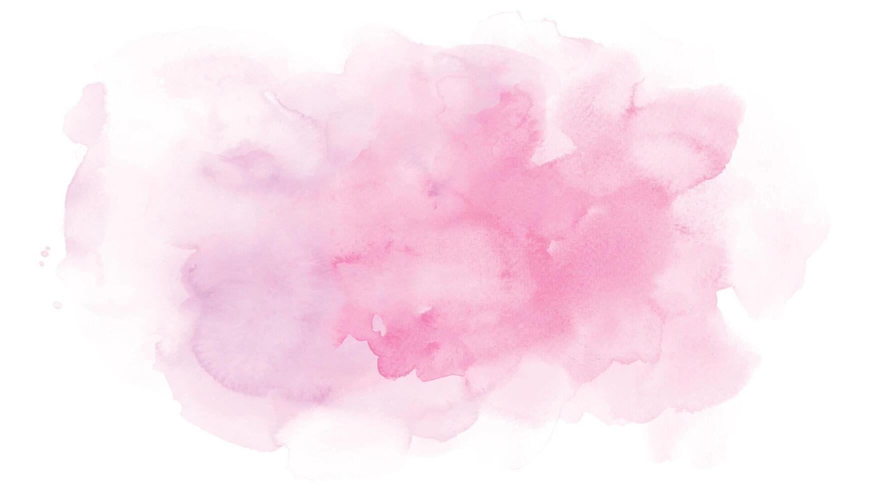 Pink red watercolor stains isolated on white background. vector