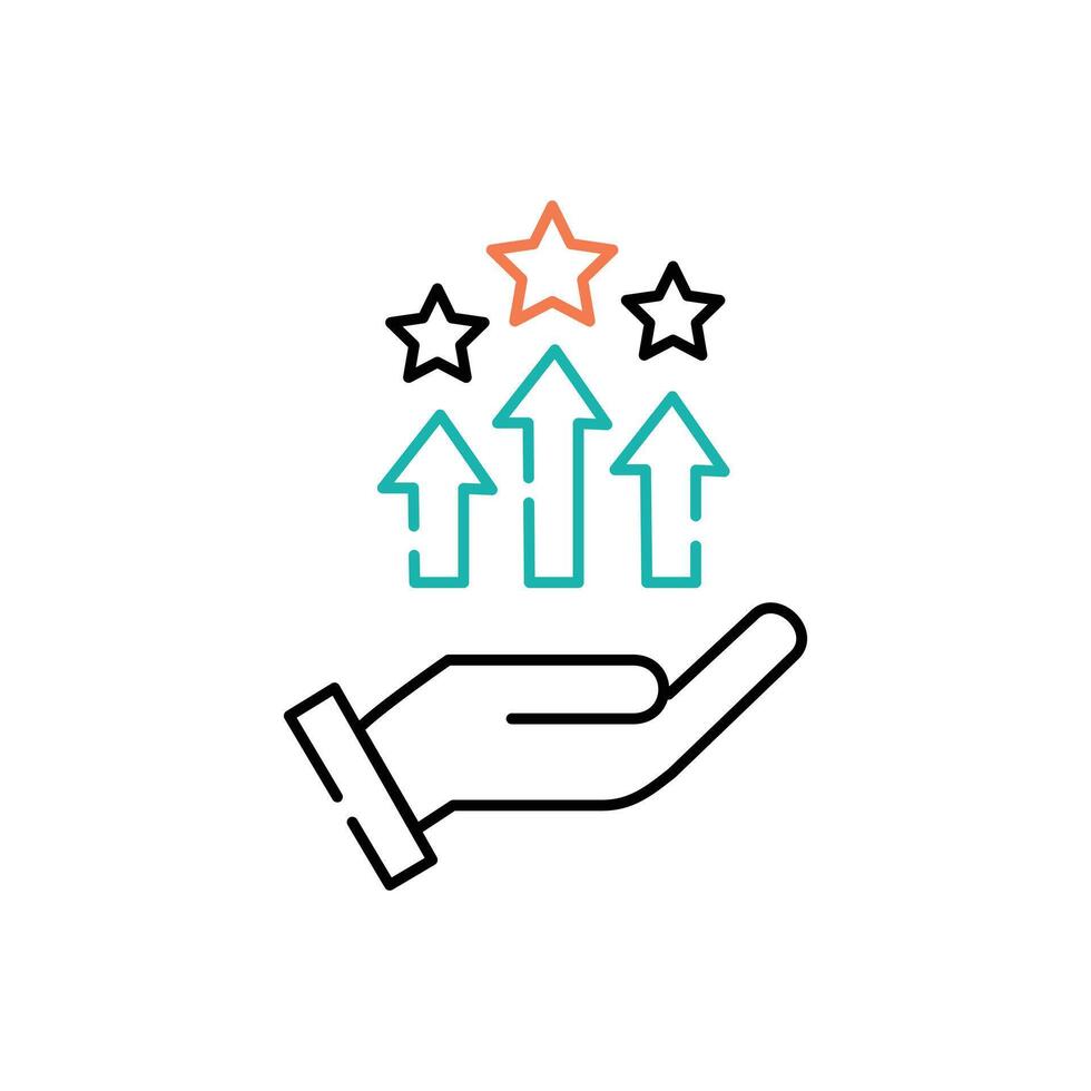 Competitive Advantage Icon Design vector