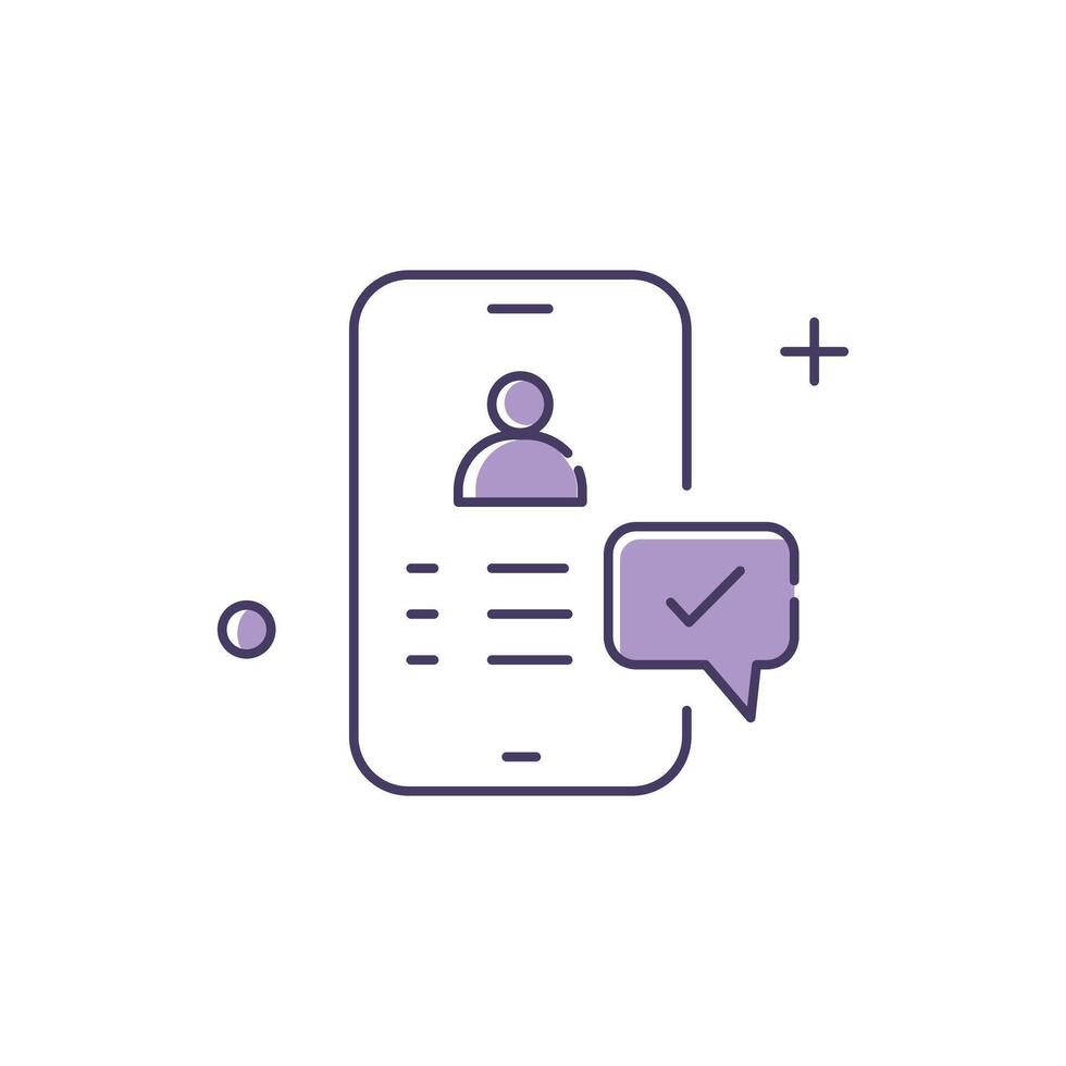 Customer Facing Chatbots, AI Customer Interaction Icon Design vector