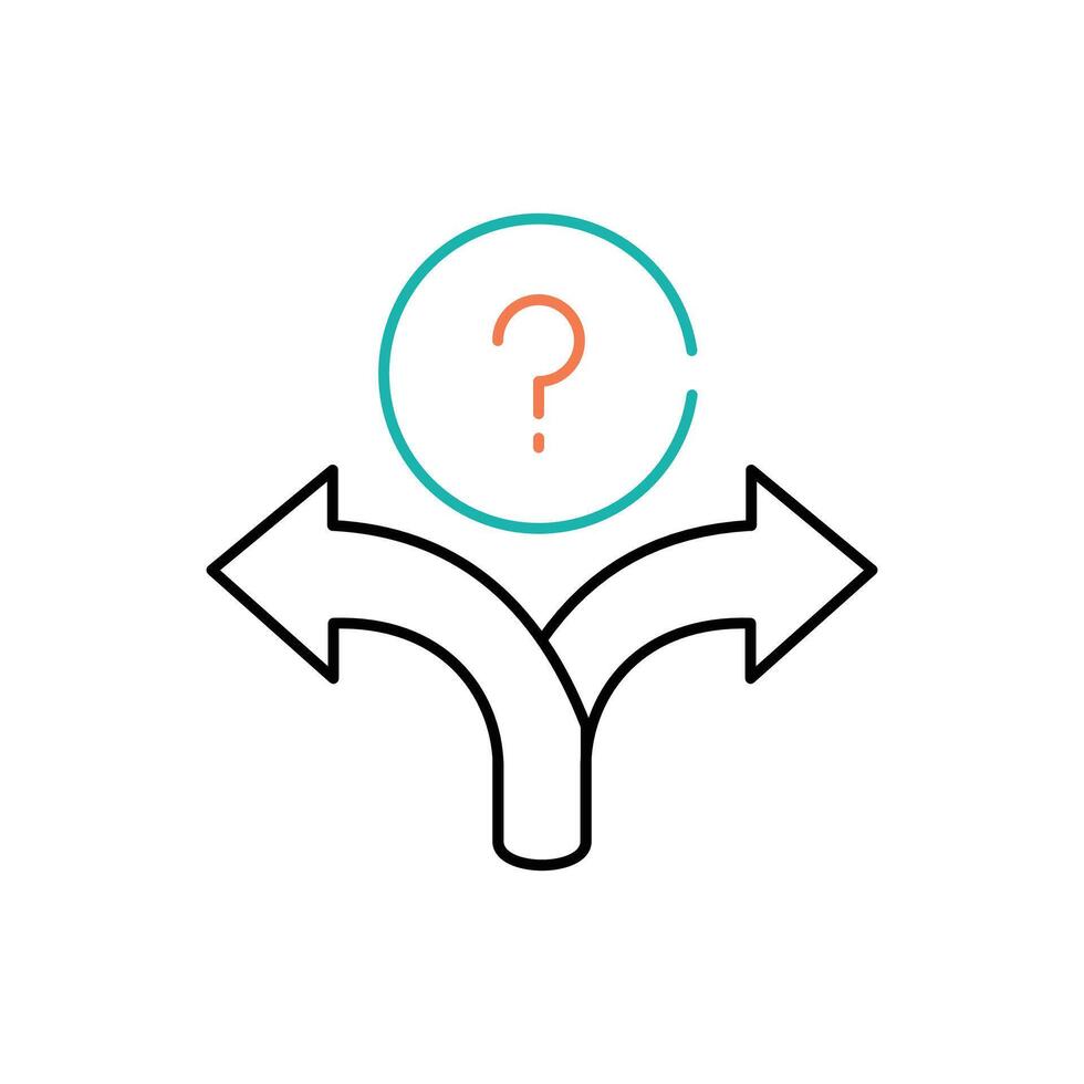 Better Decision Making Icon Design vector