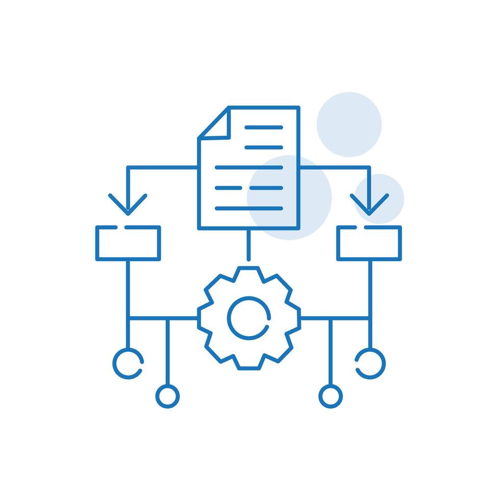 Machine Learning, ML, Illustration Icon Design vector