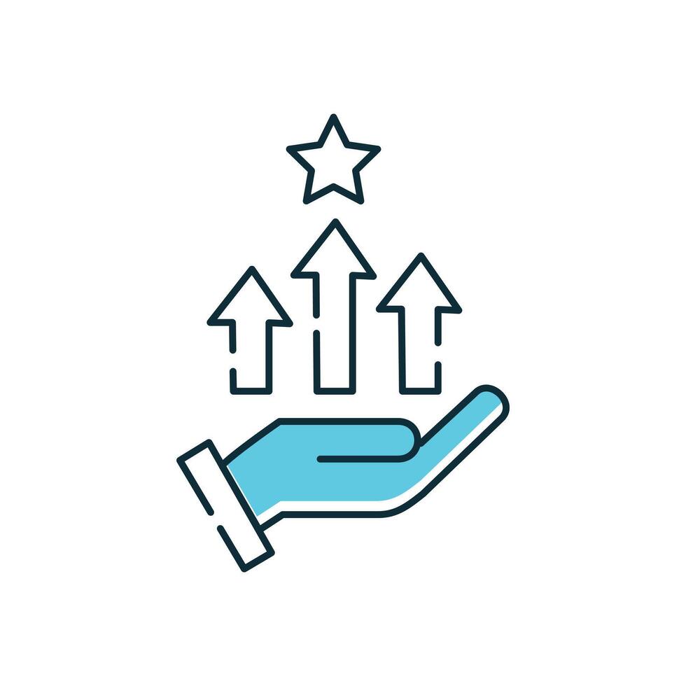 Competitive Advantage Icon Design vector