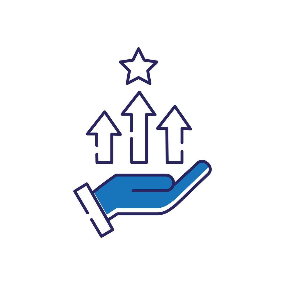 Competitive Advantage Icon Design vector