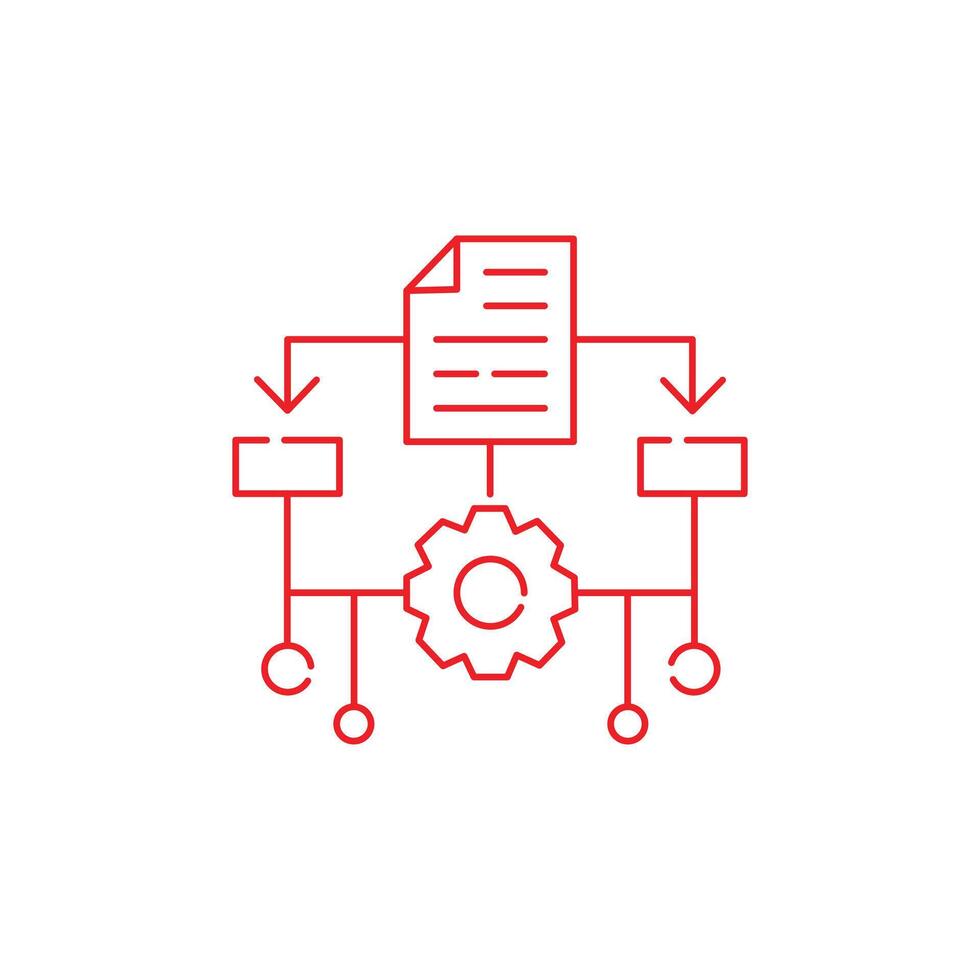 Machine Learning, ML, Illustration Icon Design vector