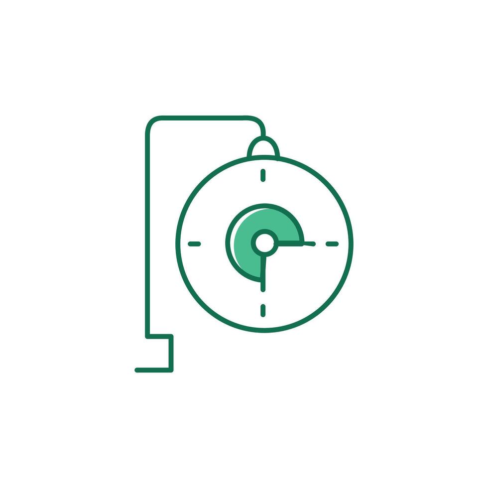 Real time Adjustment Illustration Icon Design vector