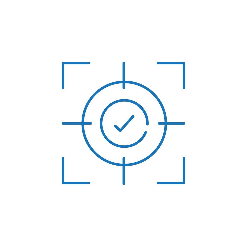 Improved Accuracy Icon Design vector