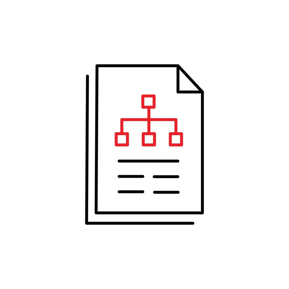 Scenario Analysis Illustrtaion Icon Design vector