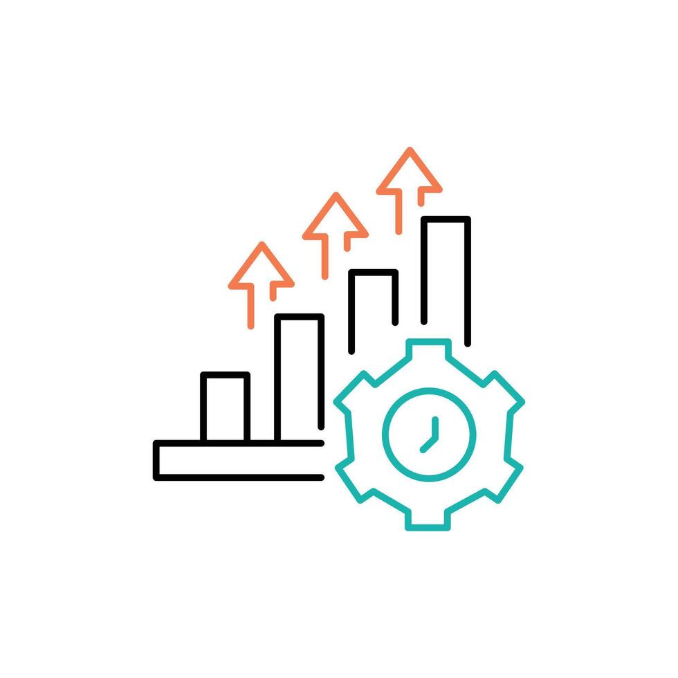 Enhanced Productivity Icon Design vector