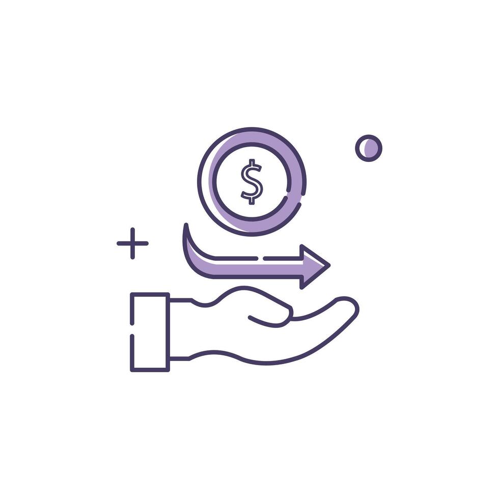 Dynamic Pricing Engine, Real-time Price Management Icon Design vector