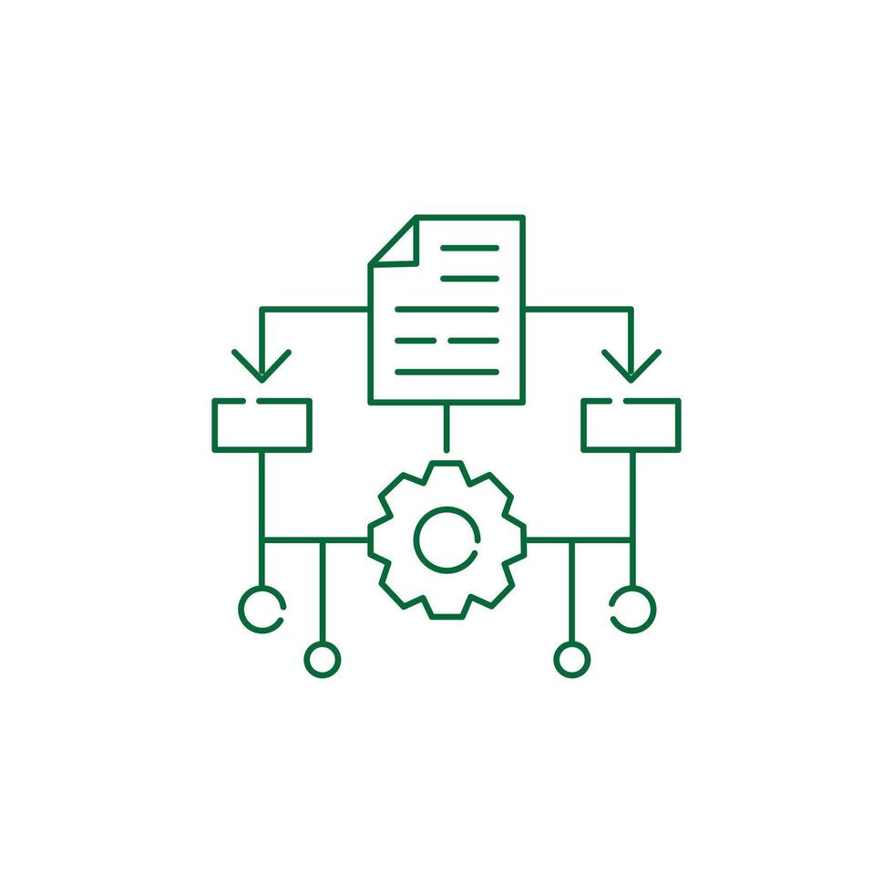 Machine Learning, ML, Illustration Icon Design vector