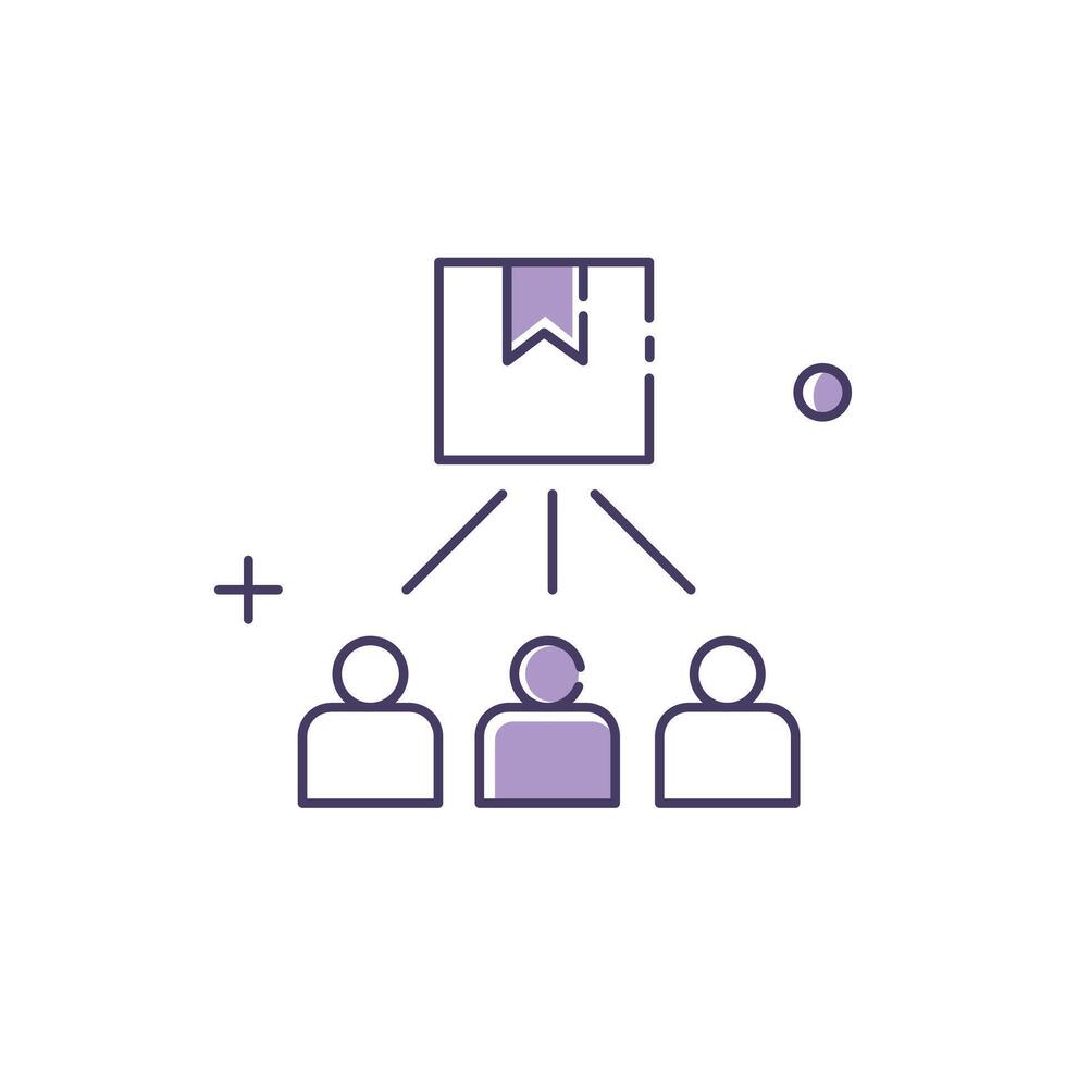 Predictive Demand Forecasting Icon Design vector