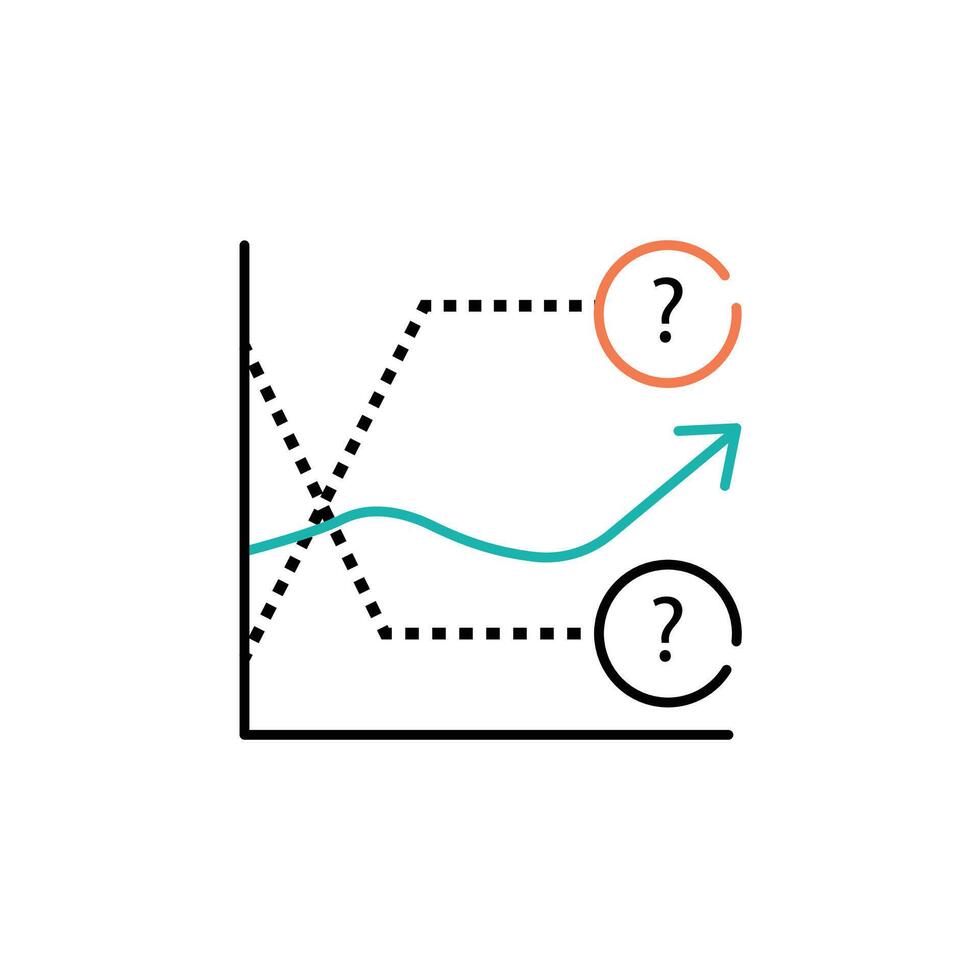Forecasting Accuracy Illustration Icon Design vector