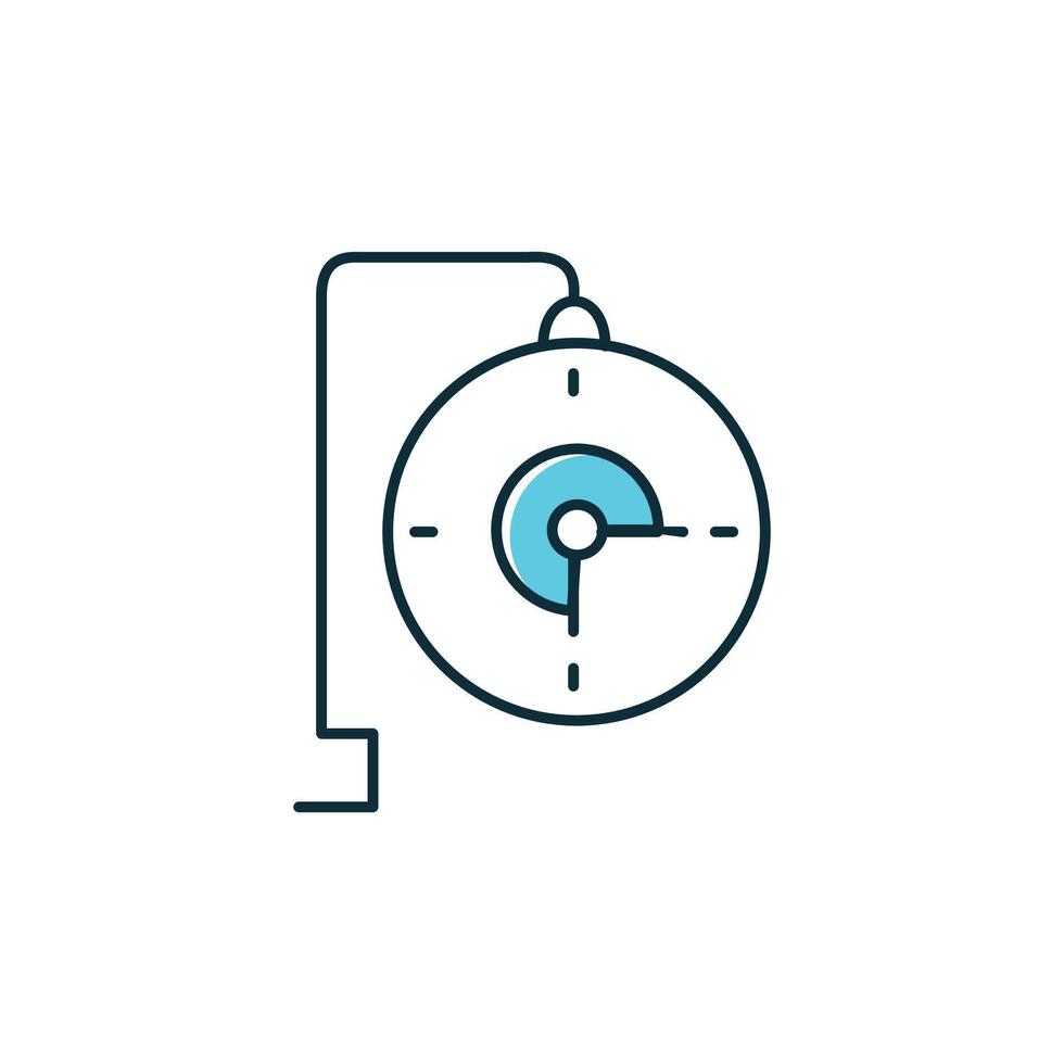 Real time Adjustment Illustration Icon Design vector