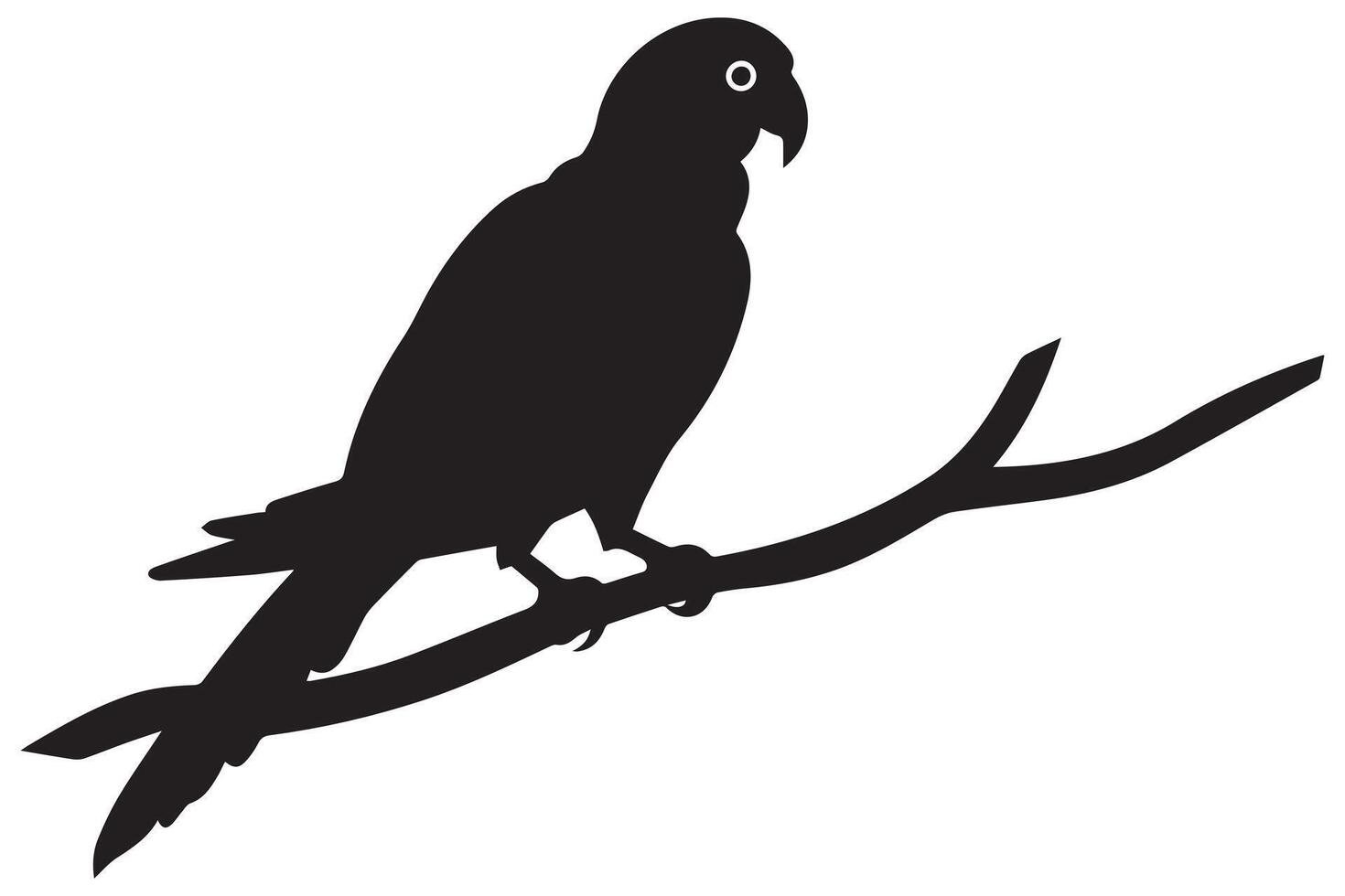 Parrot silhouette pro design vector