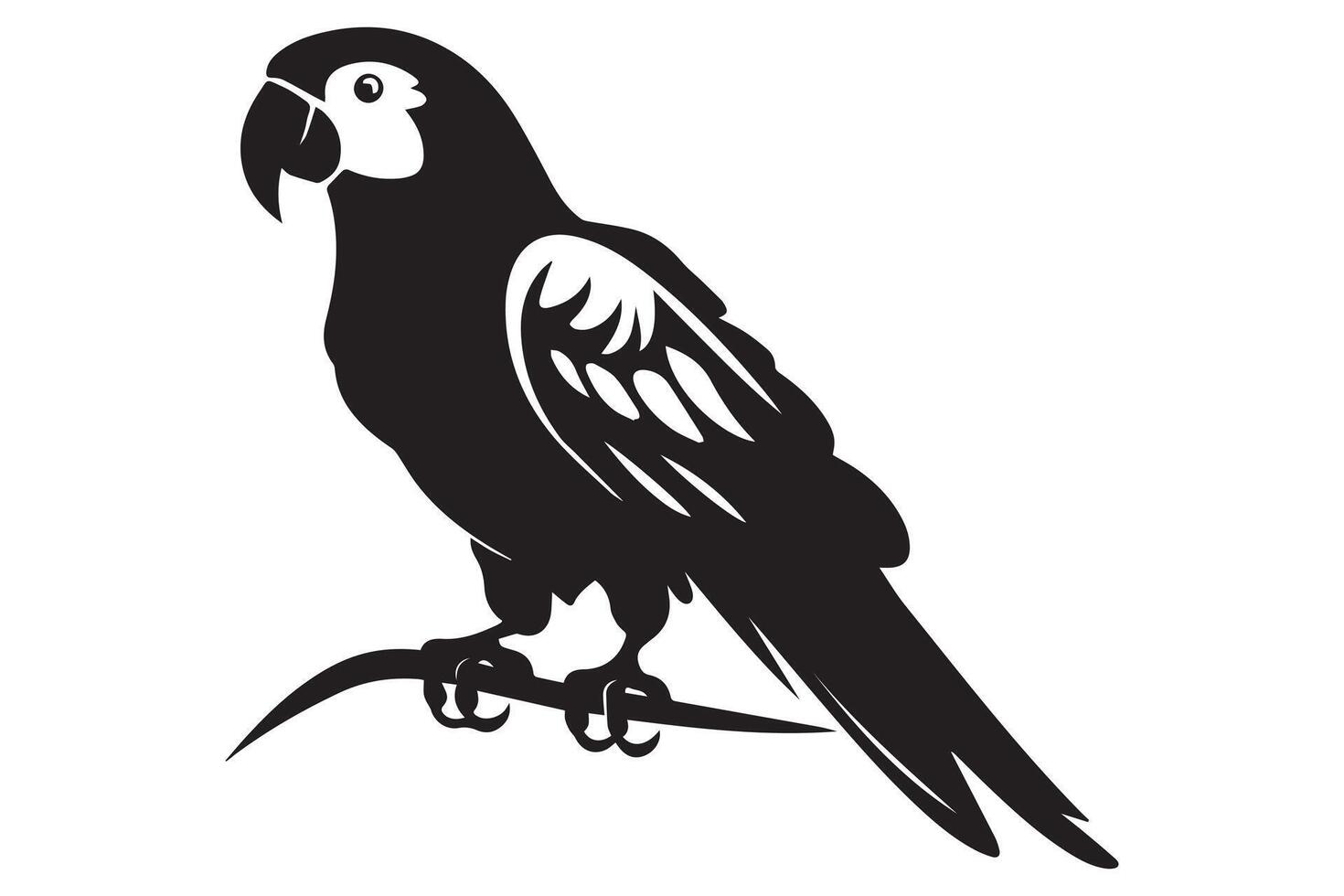 parrot silhouettes pro design vector