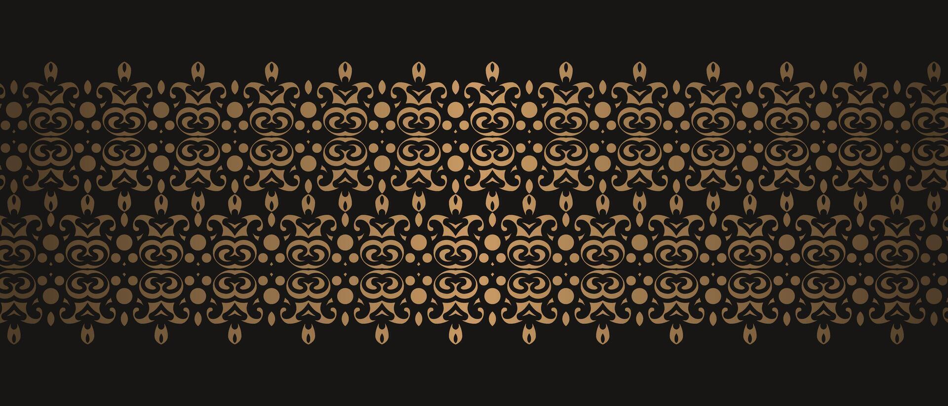 Elegant golden ornamental border template vector