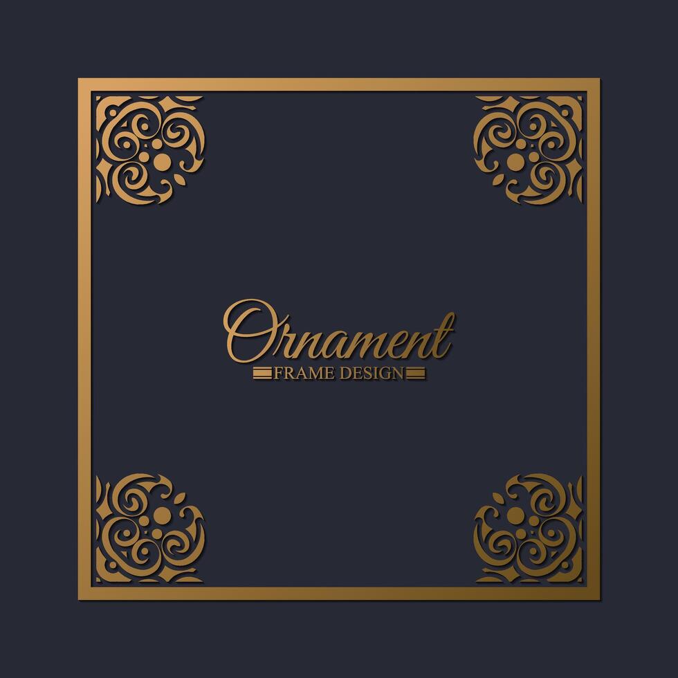 Elegant decorative frame design background vector