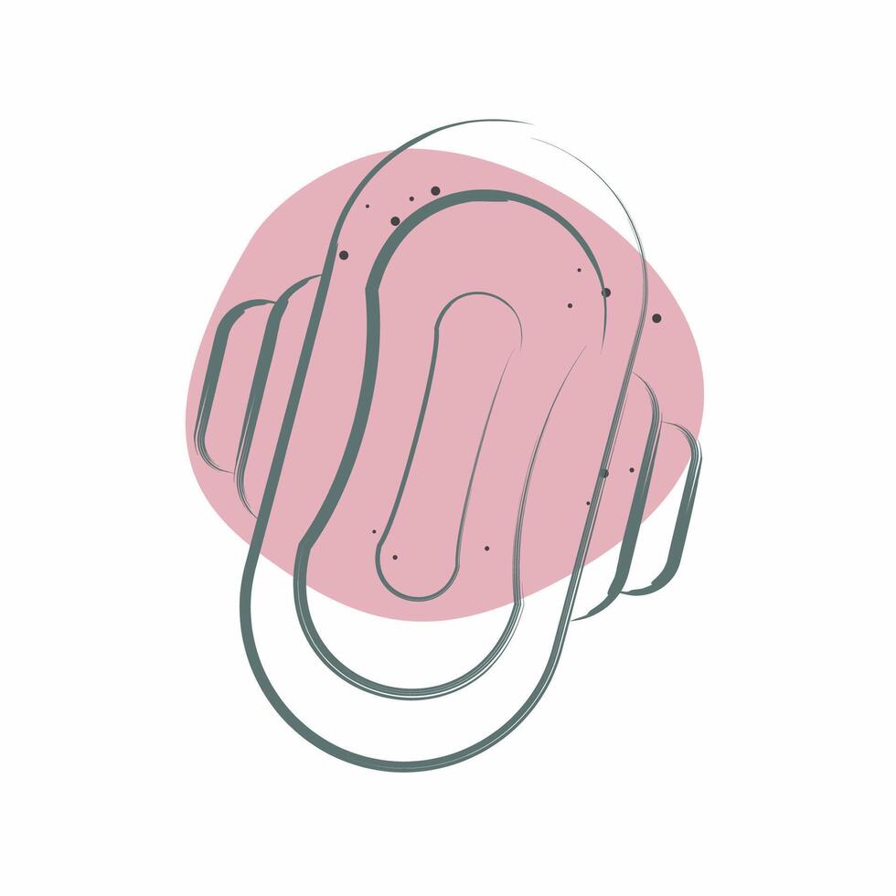 Icon Pad. related to Hygiene symbol. Color Spot Style. simple design illustration vector