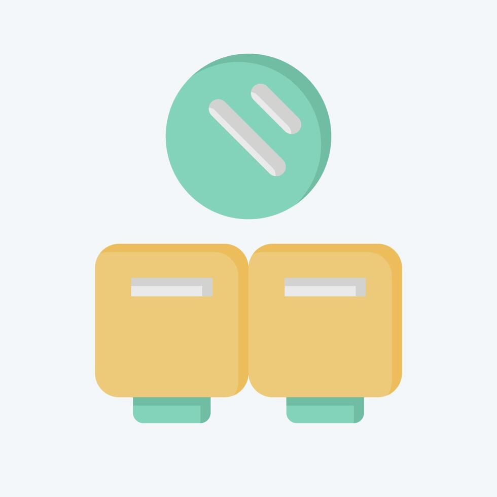 Icon Protection. related to Hygiene symbol. flat style. simple design illustration vector