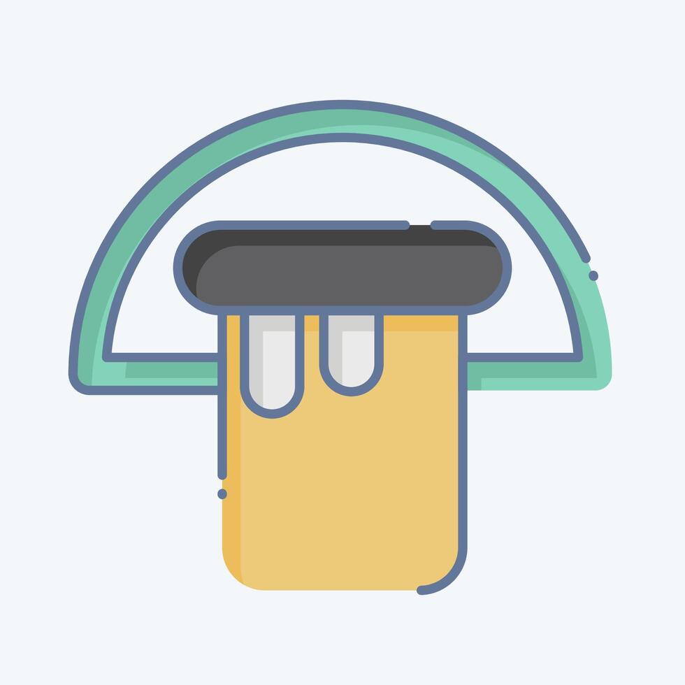 Icon Bucket. related to Hygiene symbol. doodle style. simple design illustration vector