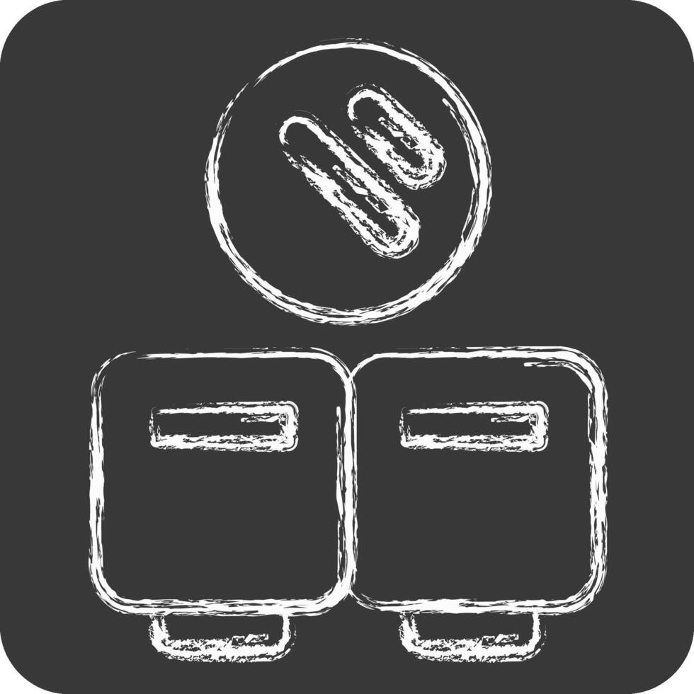 Icon Protection. related to Hygiene symbol. chalk Style. simple design illustration vector