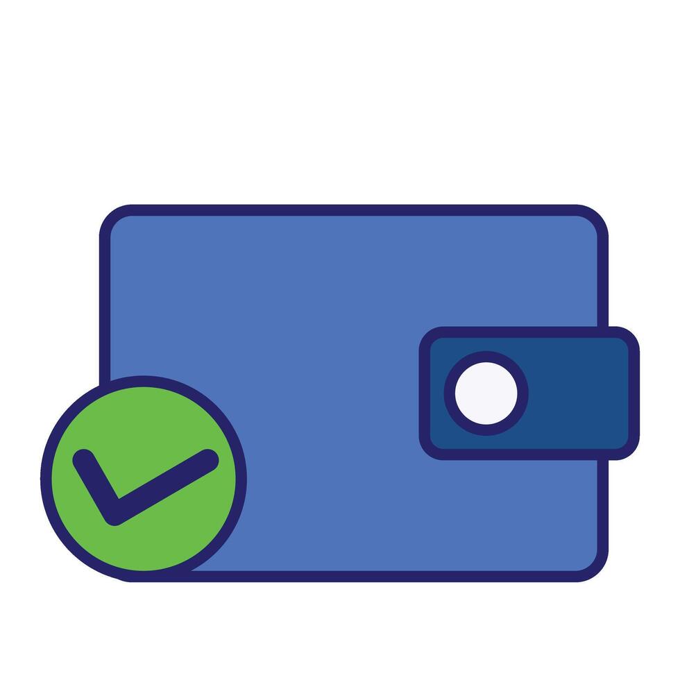 Protected Wallet Illustration vector