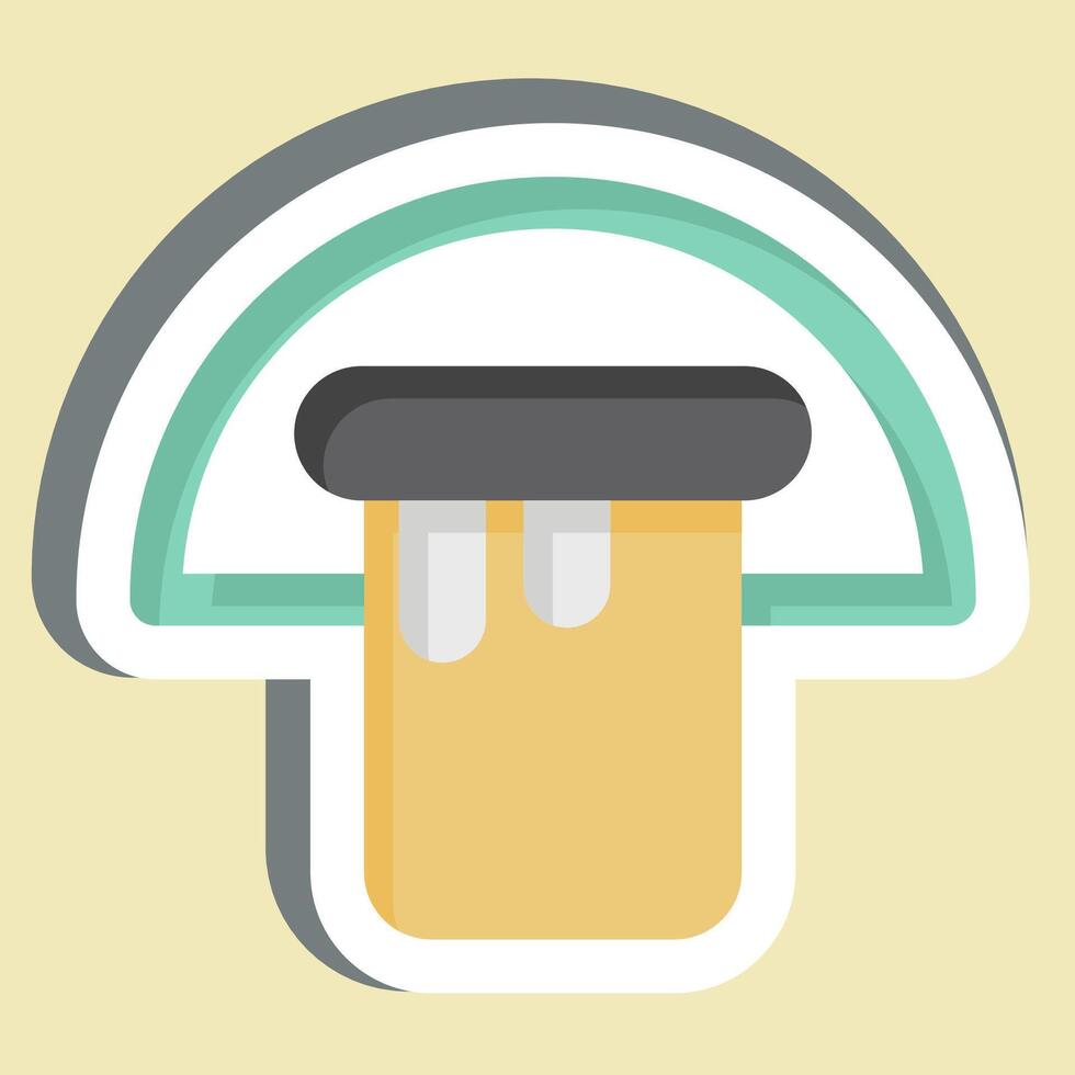 Sticker Bucket. related to Hygiene symbol. simple design illustration vector
