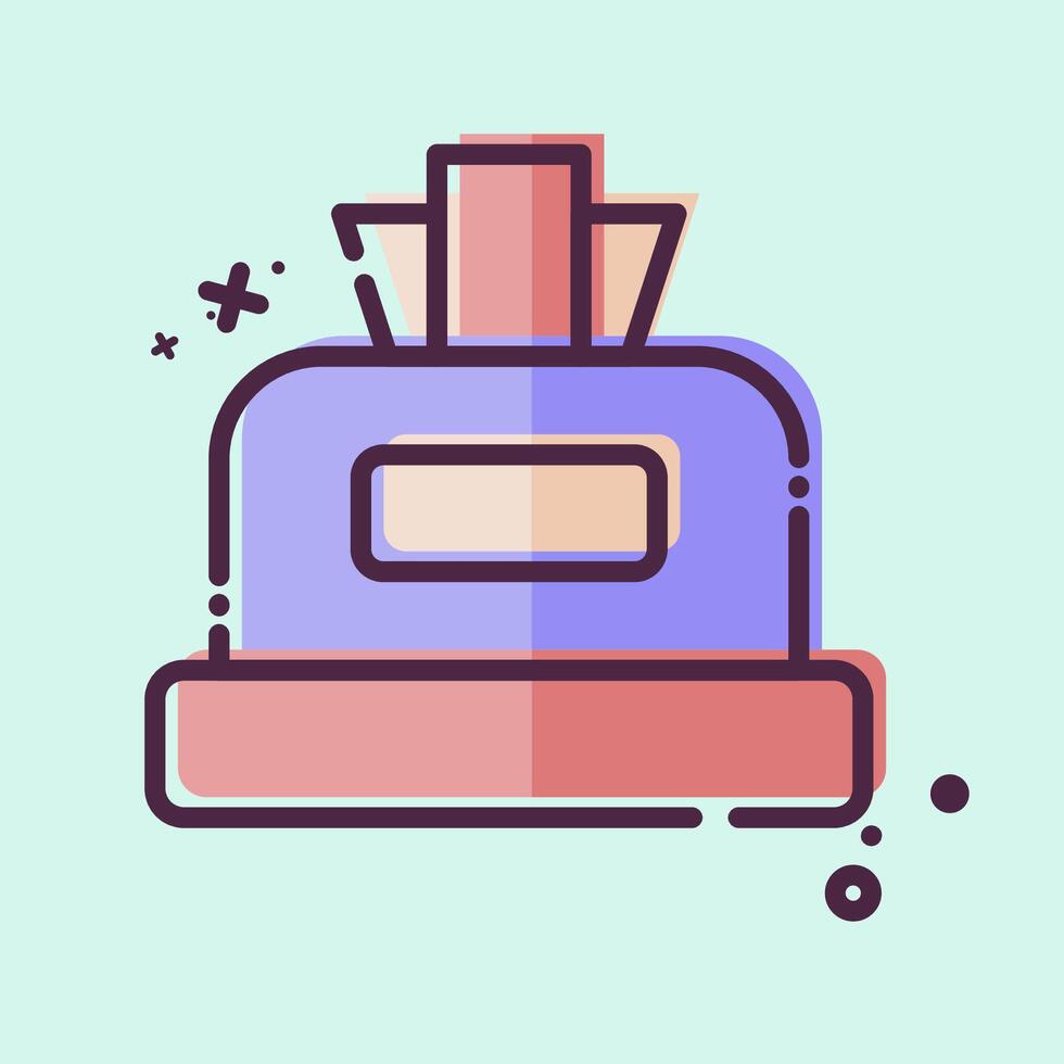 Icon Tissue. related to Hygiene symbol. MBE style. simple design illustration vector