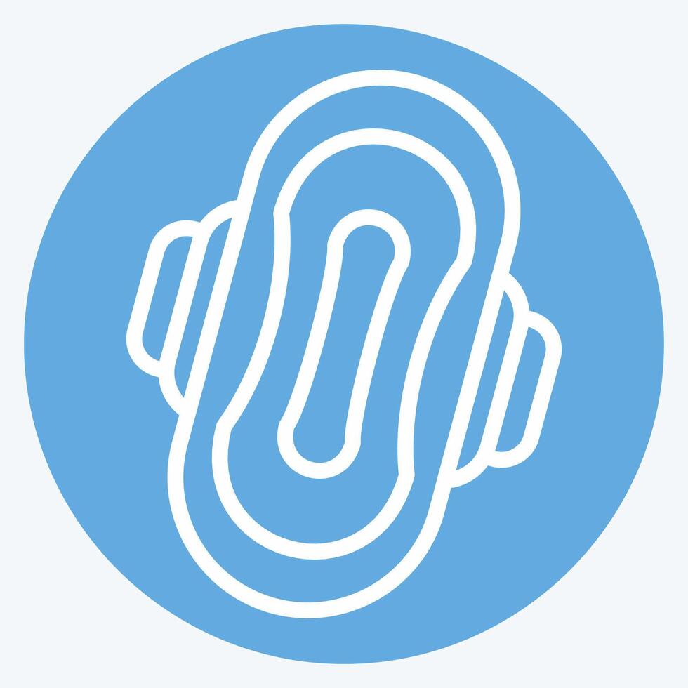 Icon Pad. related to Hygiene symbol. blue eyes style. simple design illustration vector