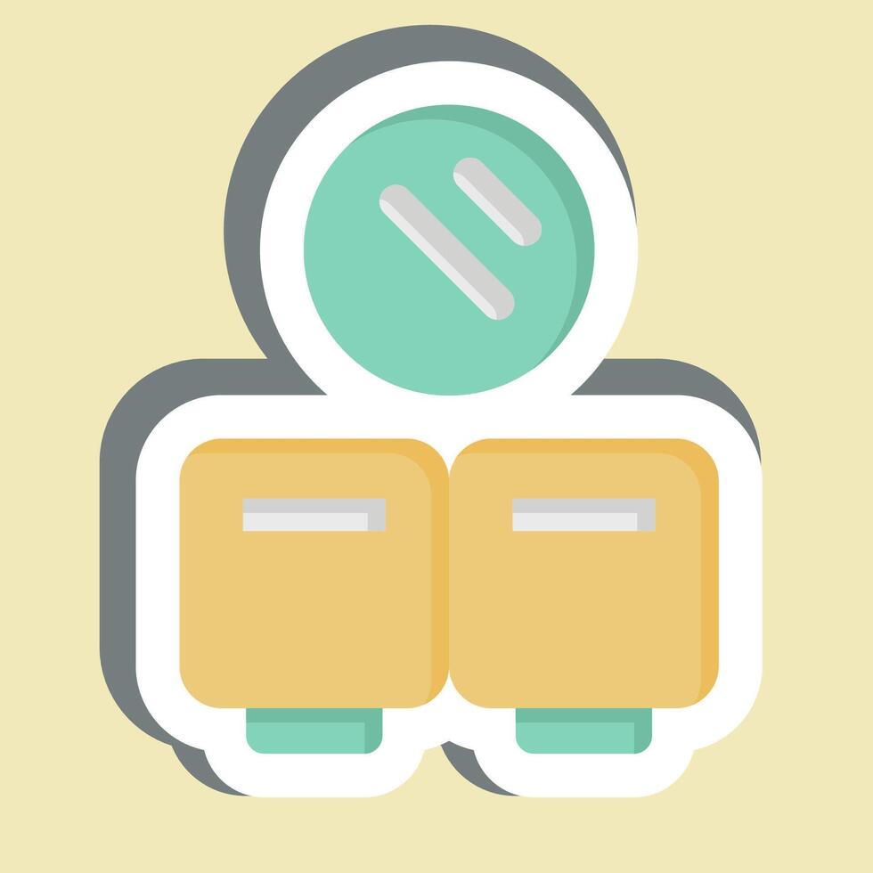 Sticker Protection. related to Hygiene symbol. simple design illustration vector