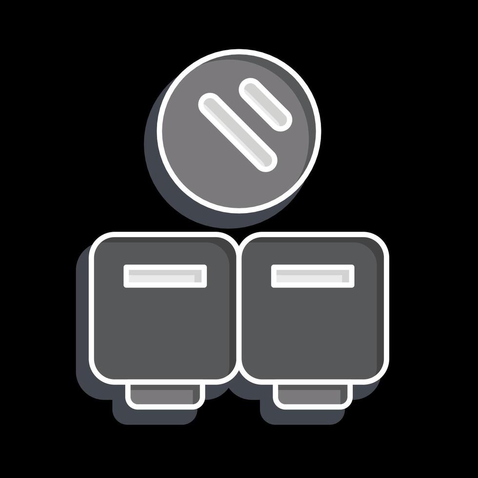 Icon Protection. related to Hygiene symbol. glossy style. simple design illustration vector