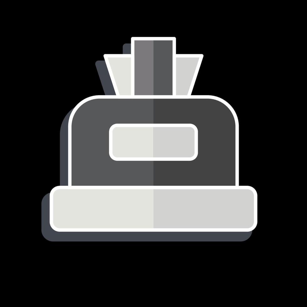 Icon Tissue. related to Hygiene symbol. glossy style. simple design illustration vector