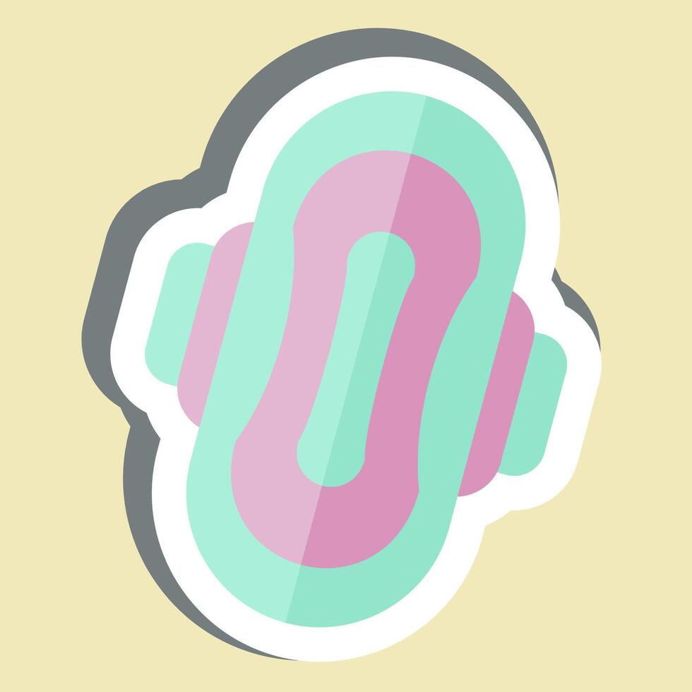 Sticker Pad. related to Hygiene symbol. simple design illustration vector