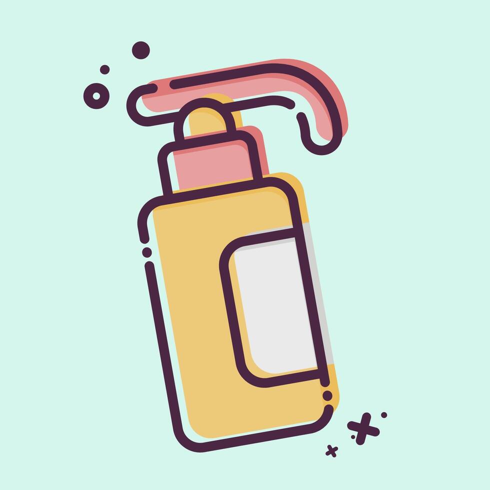 icono mano desinfectante relacionado a higiene símbolo. mbe estilo. sencillo diseño ilustración vector