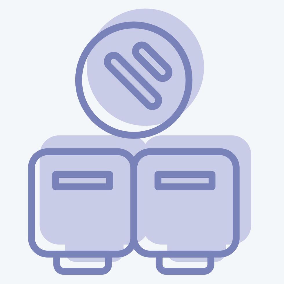 Icon Protection. related to Hygiene symbol. two tone style. simple design illustration vector
