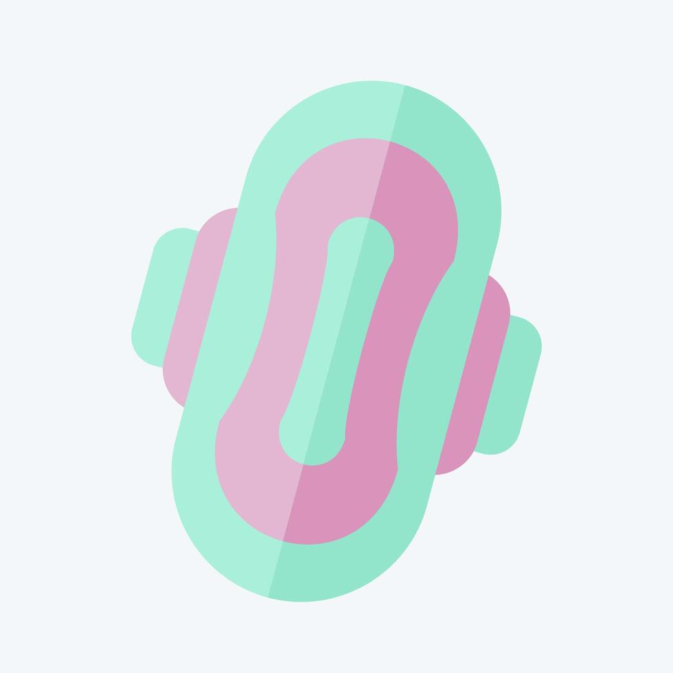 Icon Pad. related to Hygiene symbol. flat style. simple design illustration vector