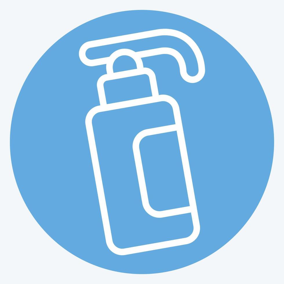 Icon Hand Sanitizer. related to Hygiene symbol. blue eyes style. simple design illustration vector