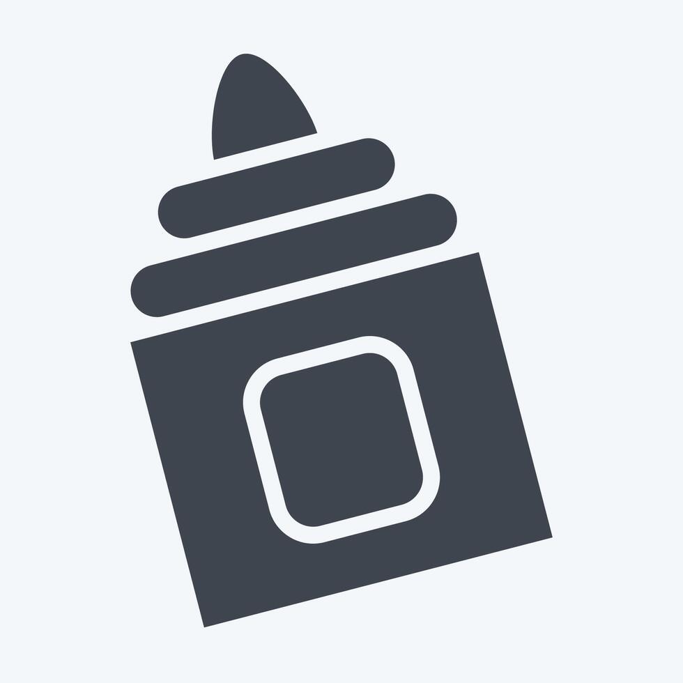 Icon Moisturizer. related to Hygiene symbol. glyph style. simple design illustration vector