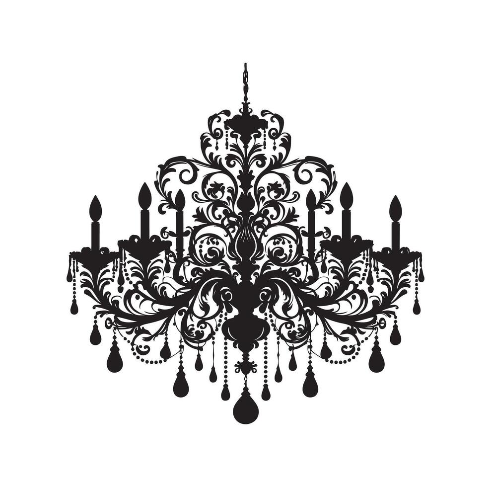 candelabro ilustración icono silueta estilo vector