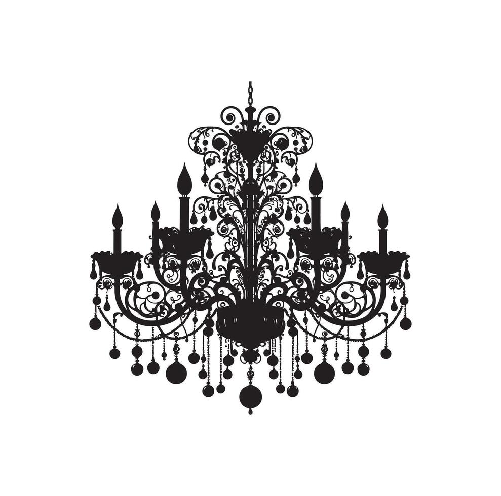 candelabro ilustración icono silueta estilo vector