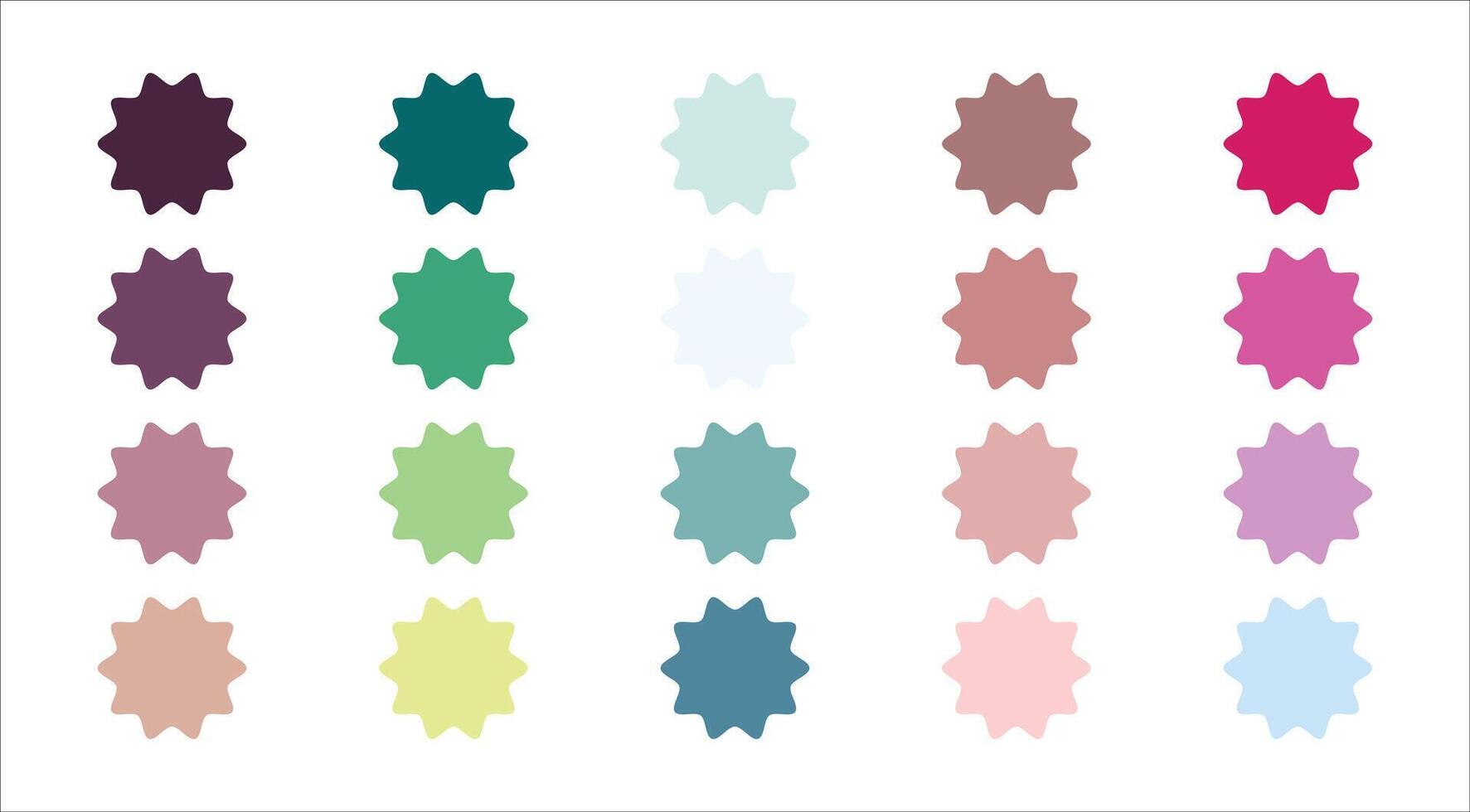 Color palette guide vector