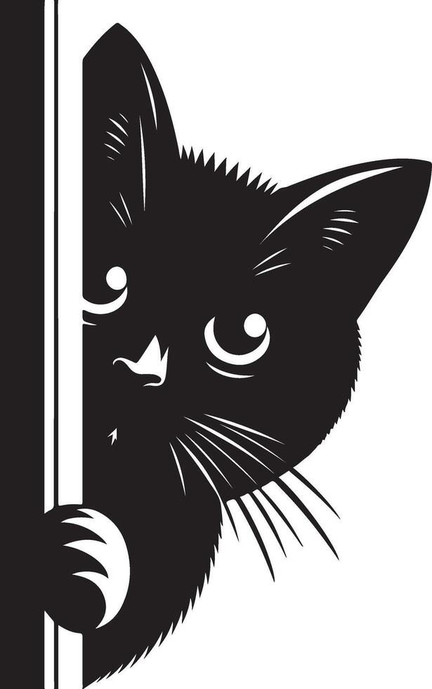 black-cat-peeking-around-corner-black-color-silhouette-44800431-vector-art-at-vecteezy for Cat Peeking Around Corner Printable Free Black Cat Peeking Around Corner , black color silhouette 44800431 Vector Art at Vecteezy for Cat Peeking Around Corner Printable Free