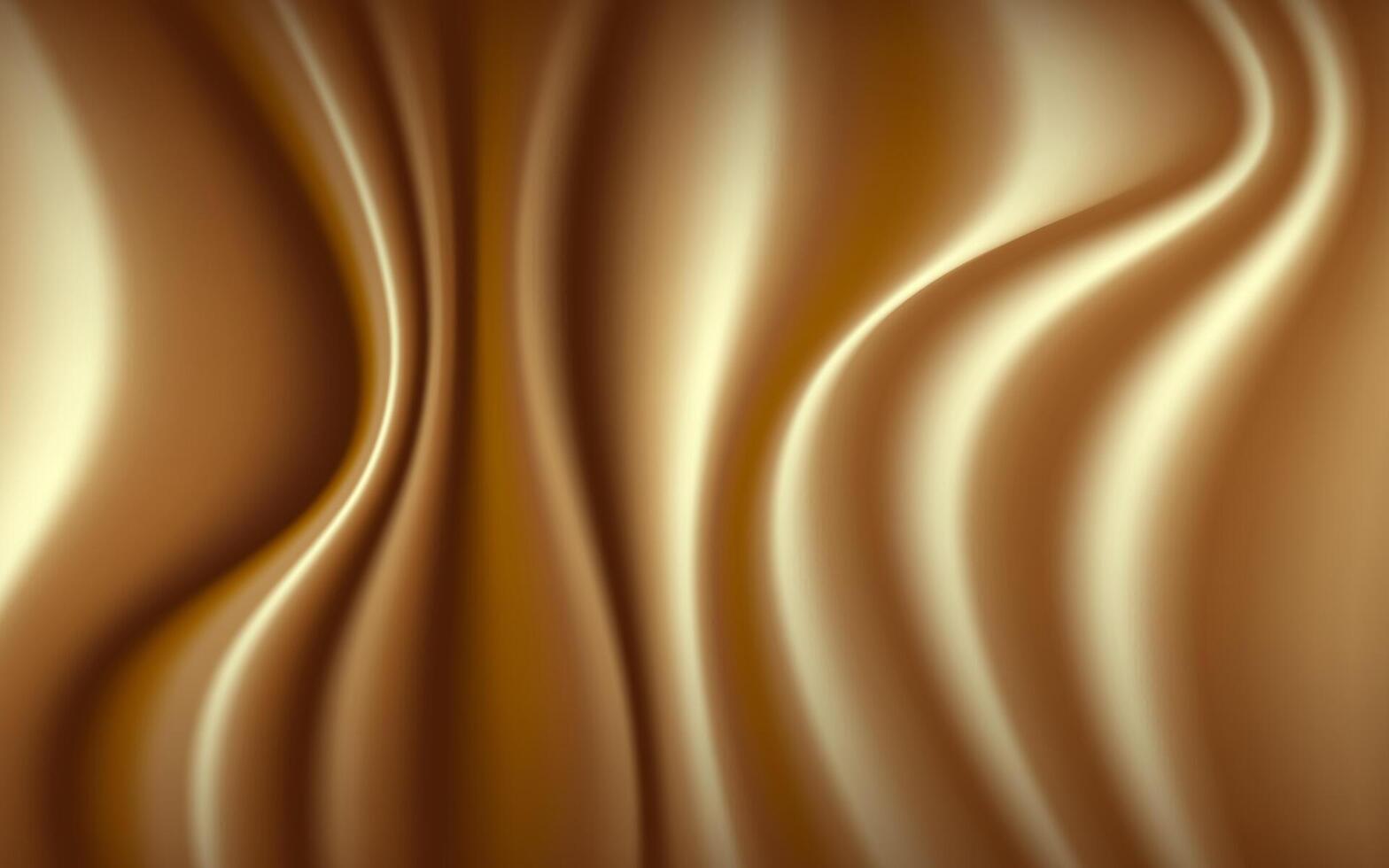 3D silk gold illustration vector