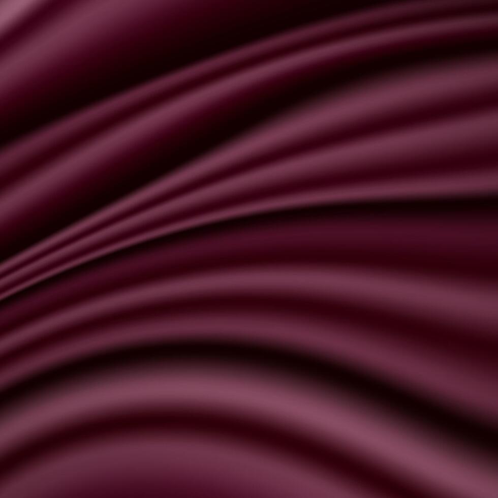 Elegant 3D silk in burgundy shades with drolls vector