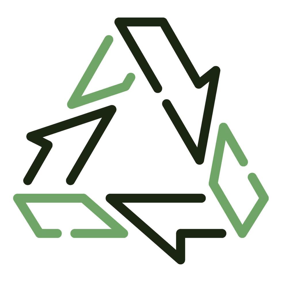 reciclar icono para web, aplicación, infografía, etc vector