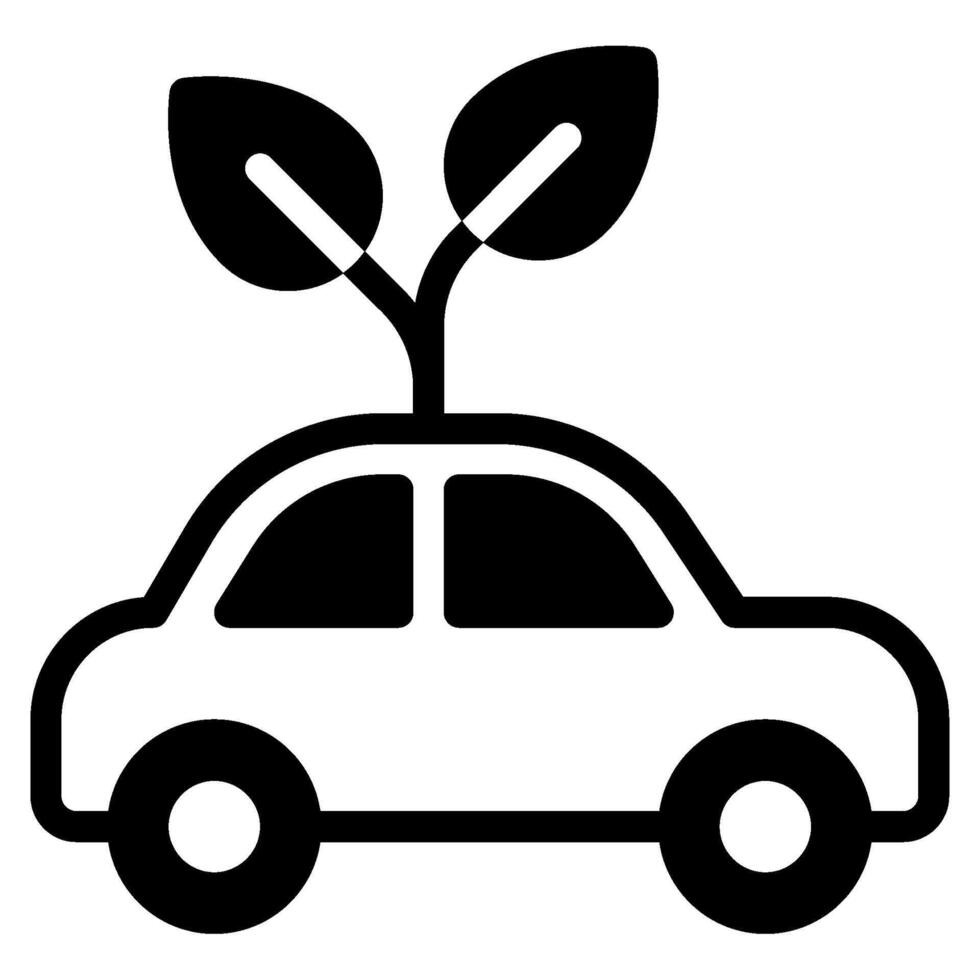 Eco Car Icon for web, app, infographic, etc vector