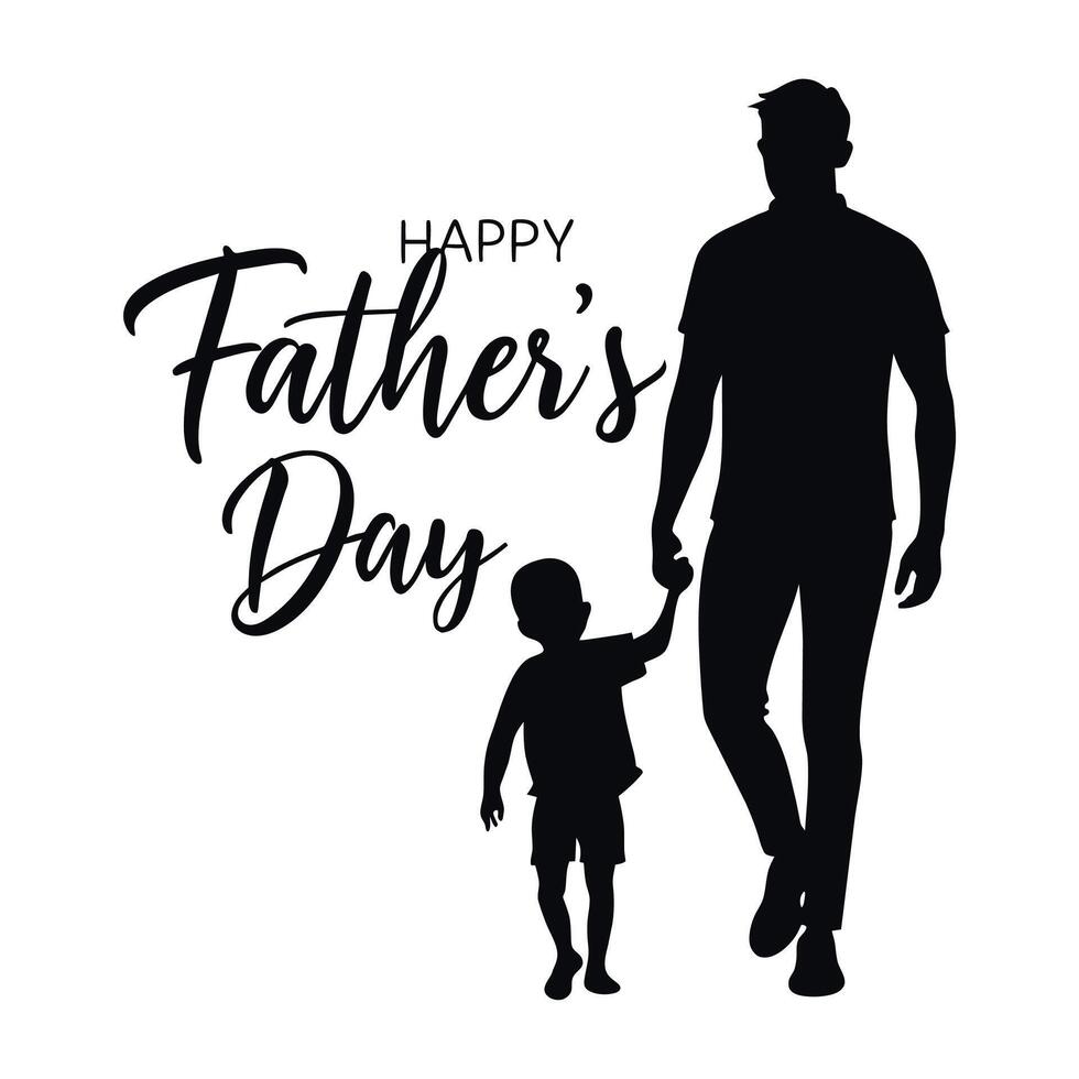 Happy father's day Typography vector
