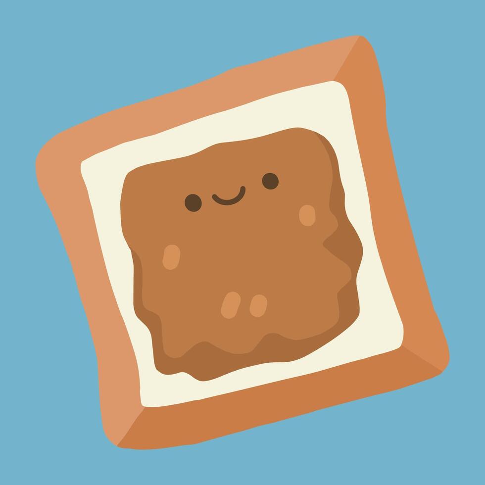 A cute peanut butter vector