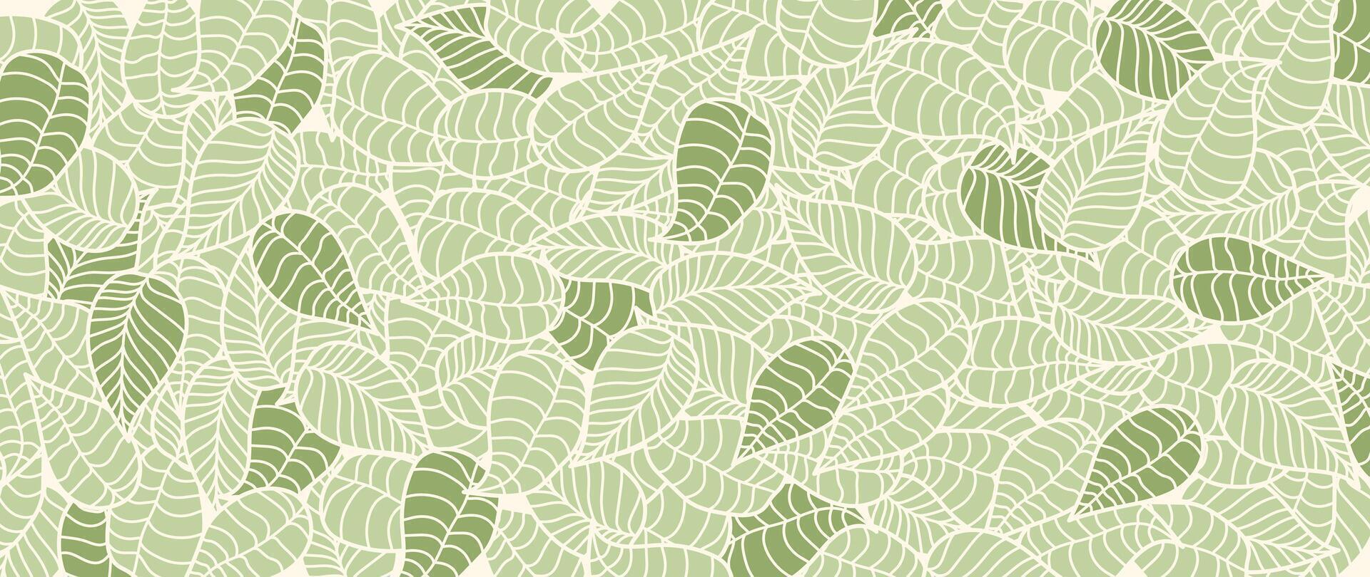 Abstract foliage botanical background . Green color wallpaper of tropical plants, palm leaves, leaf branches, leaves. Foliage design for banner, prints, decor, wall art, decoration. vector